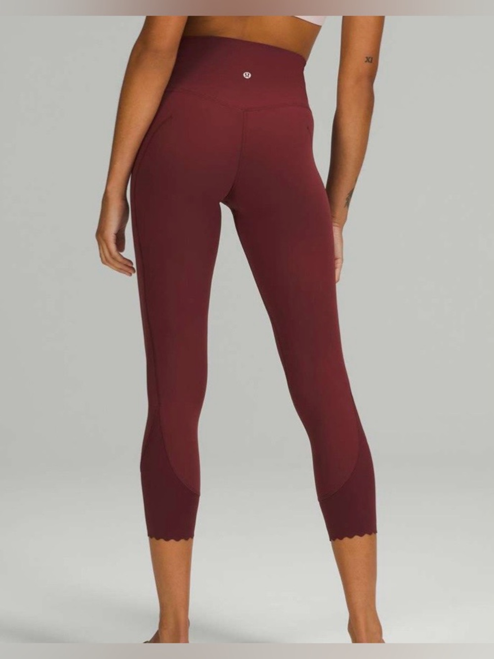 Lululemon align scalloped hem high rise crop leggings